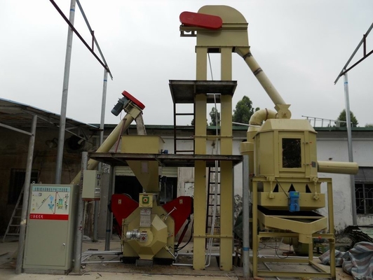HKJ 200 - 300 Kg/u-Lijn van de het Stro de Houten Korrel van de rijstschil met Jakobsladder - Korrel HKJ32M